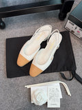 Chanel Slingback Flats Sandals