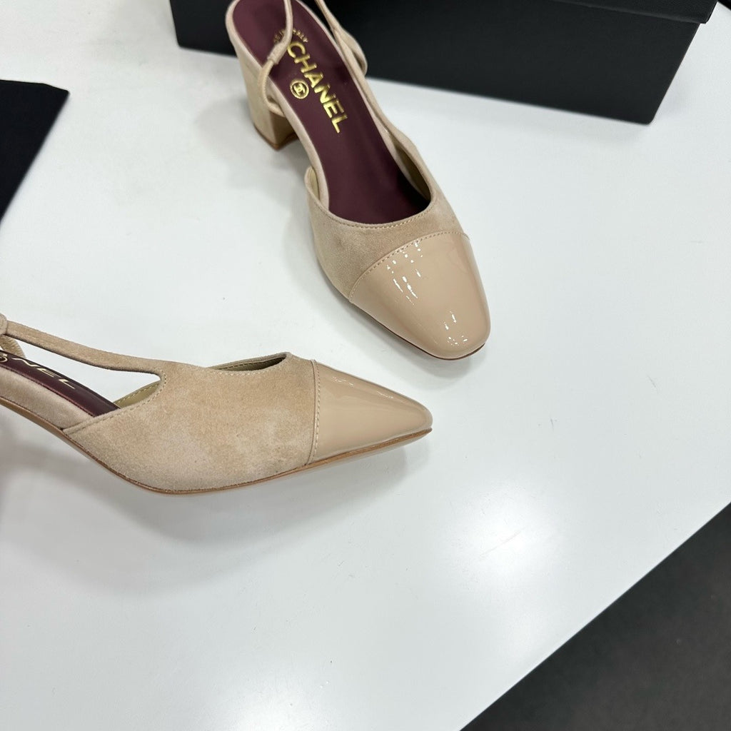 Chanel Slingback Heels