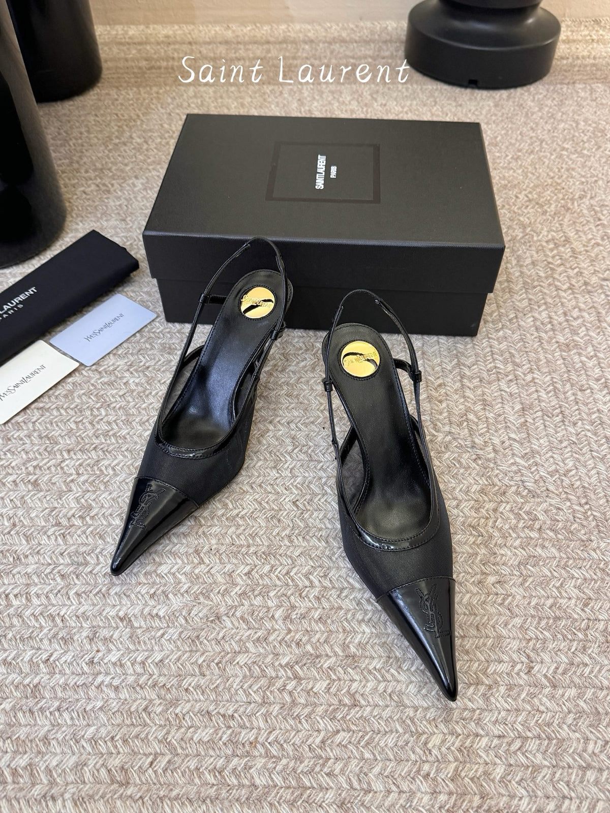 YSL Slingback Kitten Heels
