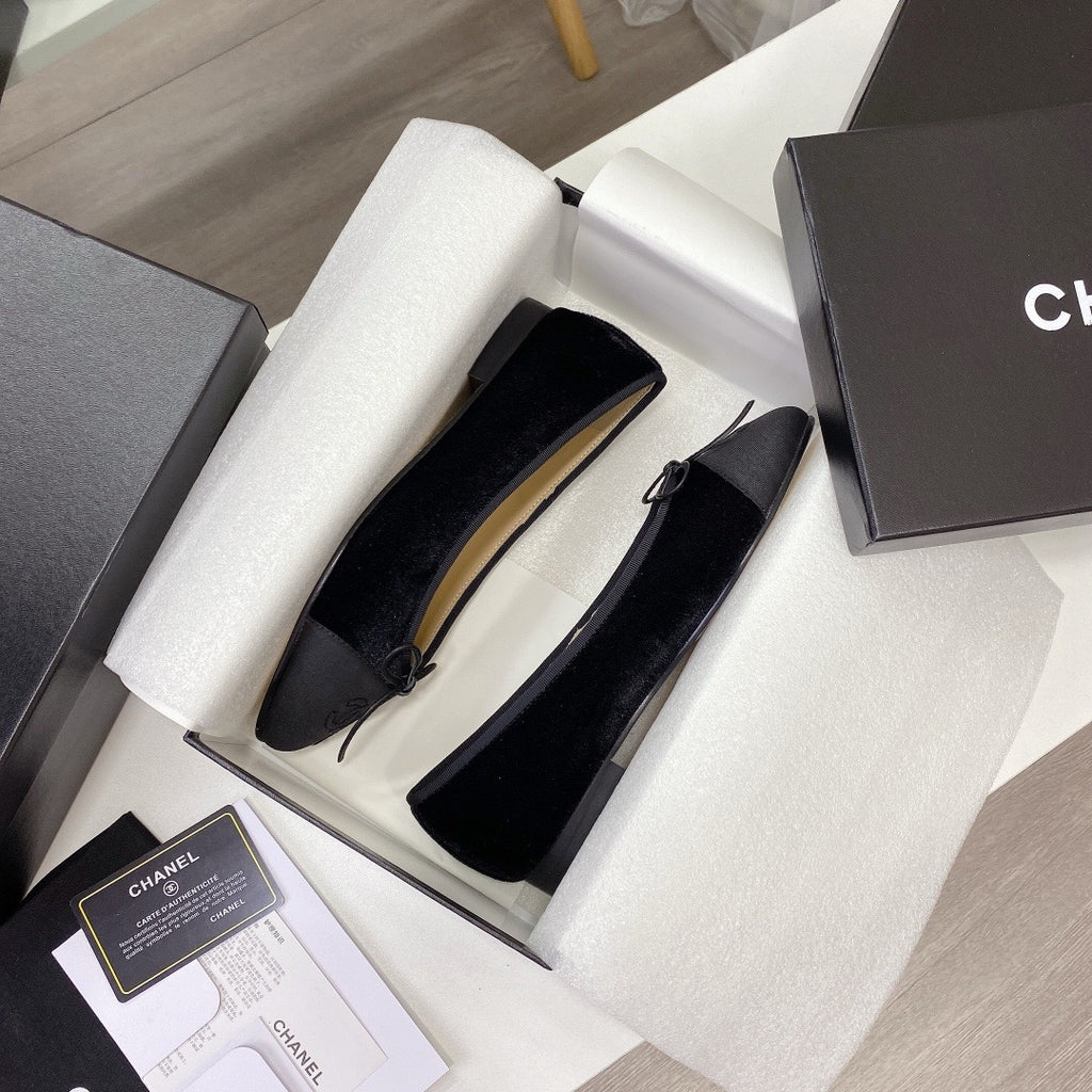 Chanel Ballet Tweed Flats