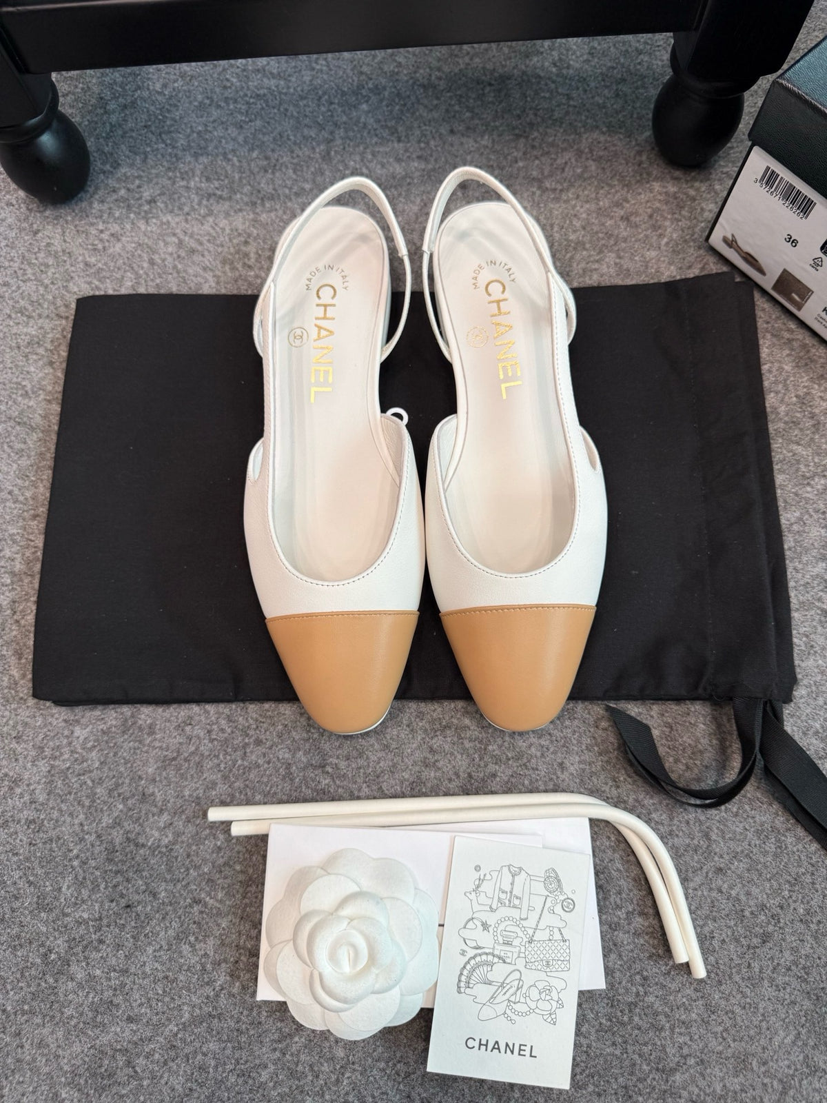 Chanel Slingback Flats Sandals