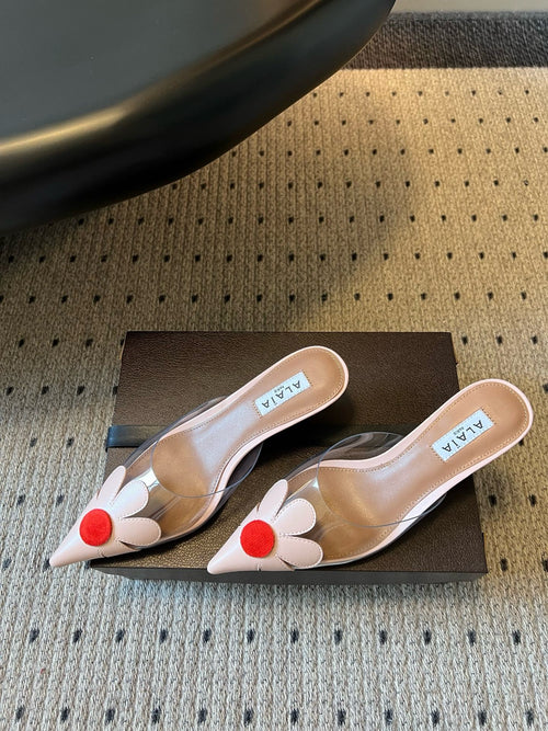 Alaïa Bloom Mules