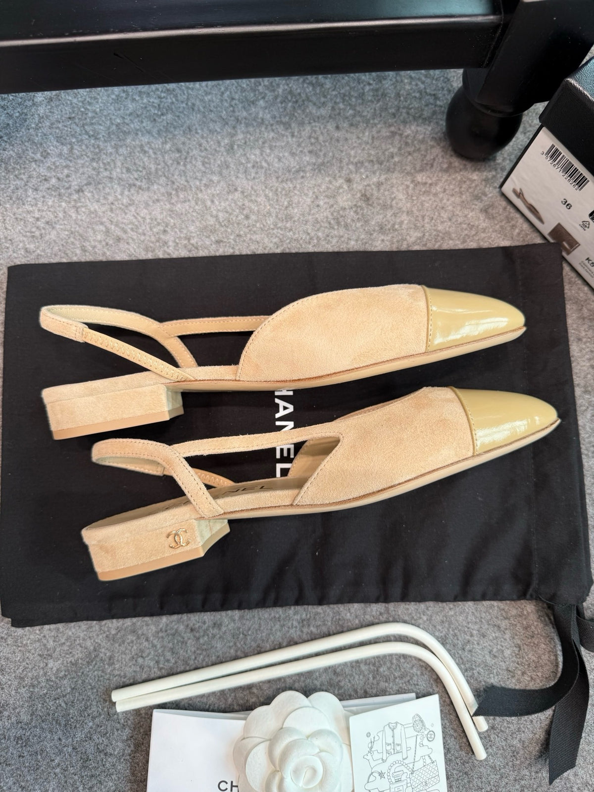 Chanel Slingback Flats Sandals