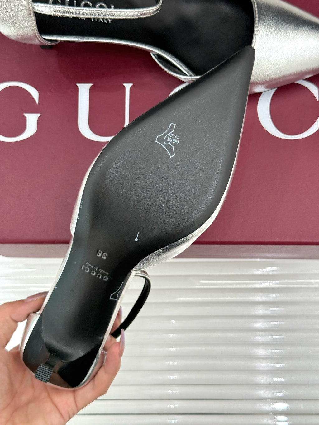Gucci Slingback Kitten Heels