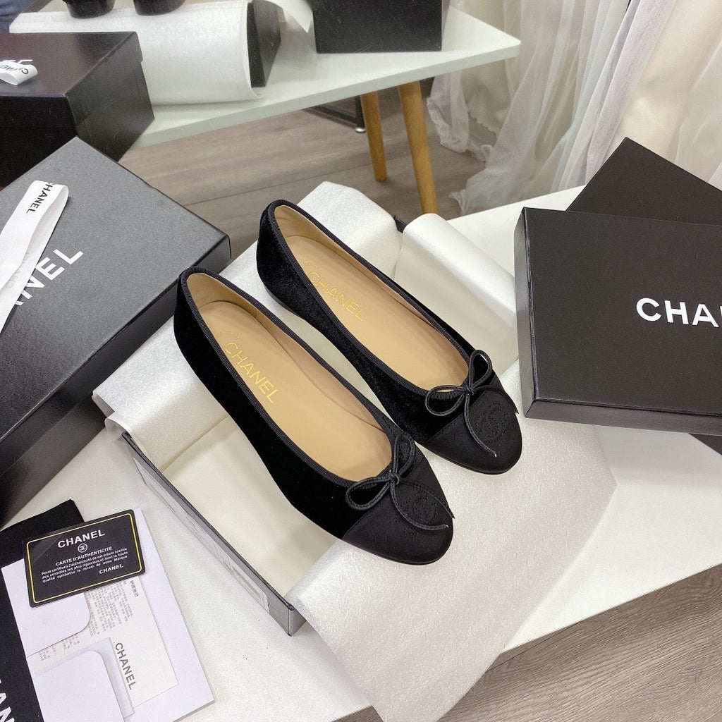 Chanel Ballet Tweed Flats