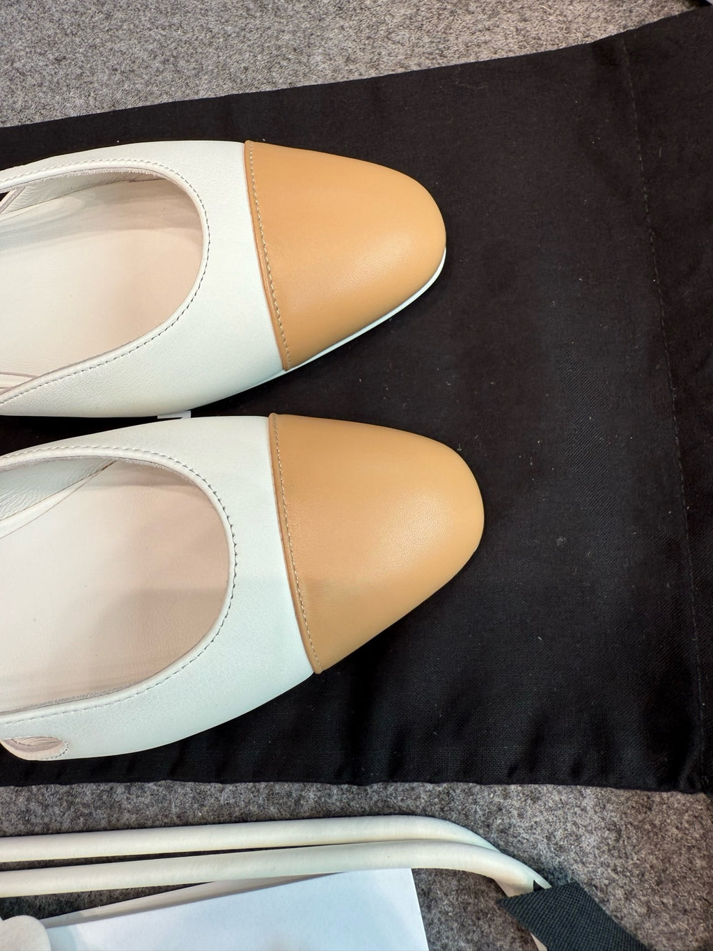 Chanel Slingback Flats Sandals