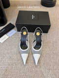 YSL Slingback Kitten Heels