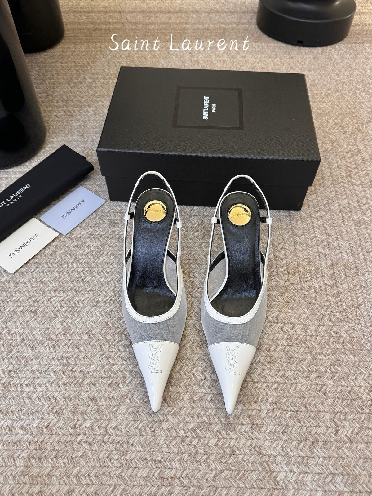 YSL Slingback Kitten Heels