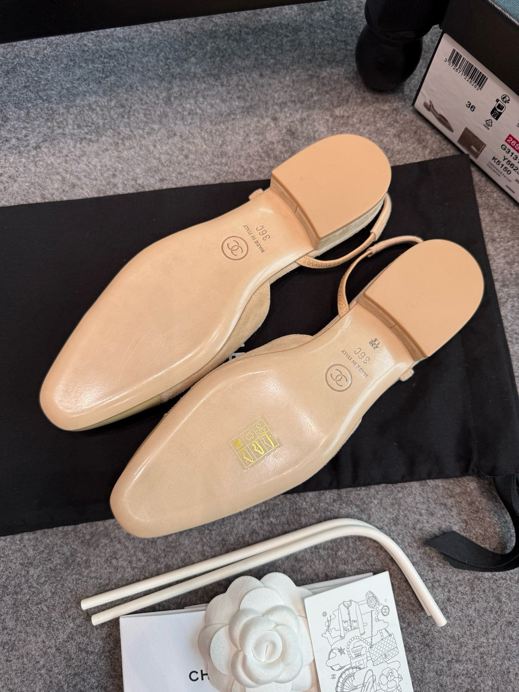 Chanel Slingback Flats Sandals