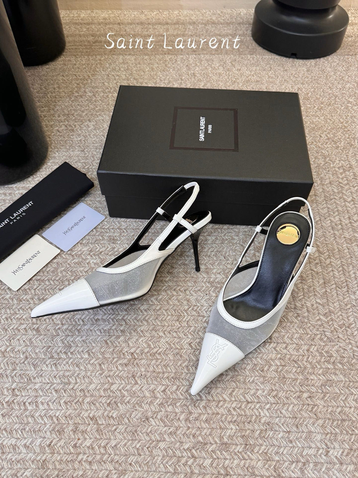 YSL Slingback Kitten Heels