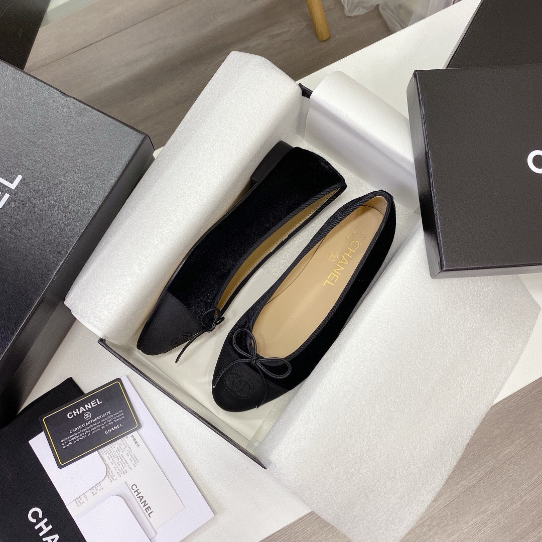 Chanel Ballet Tweed Flats