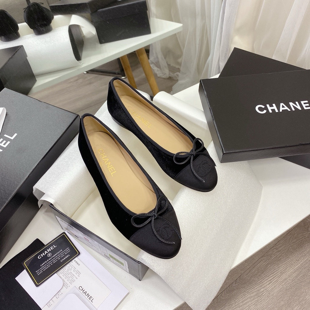 Chanel Ballet Tweed Flats