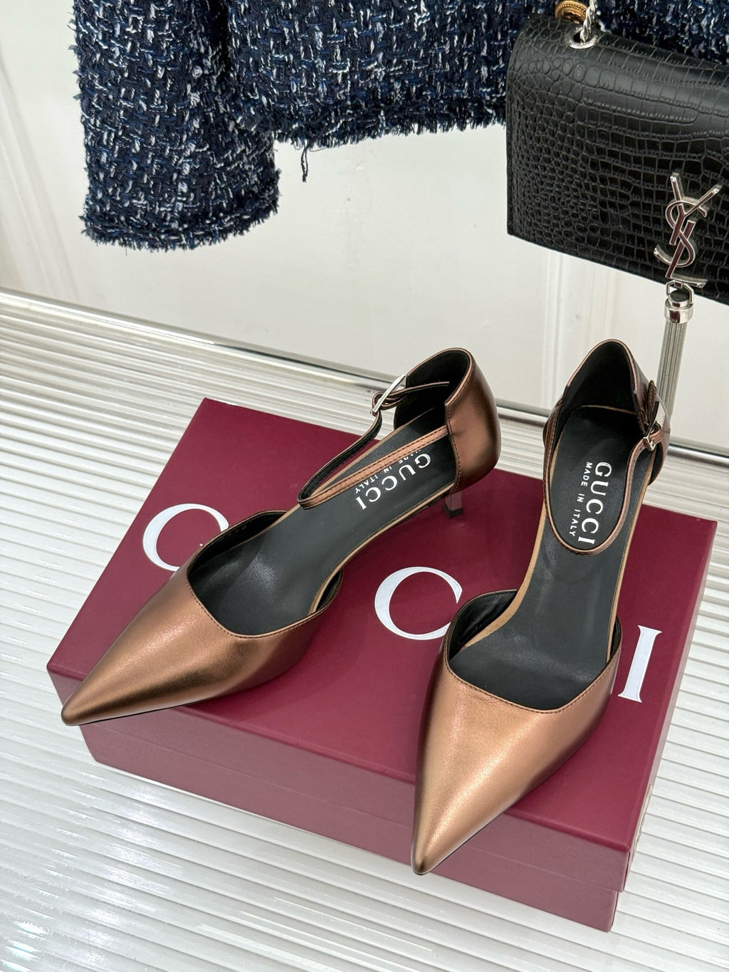 Gucci Slingback Kitten Heels