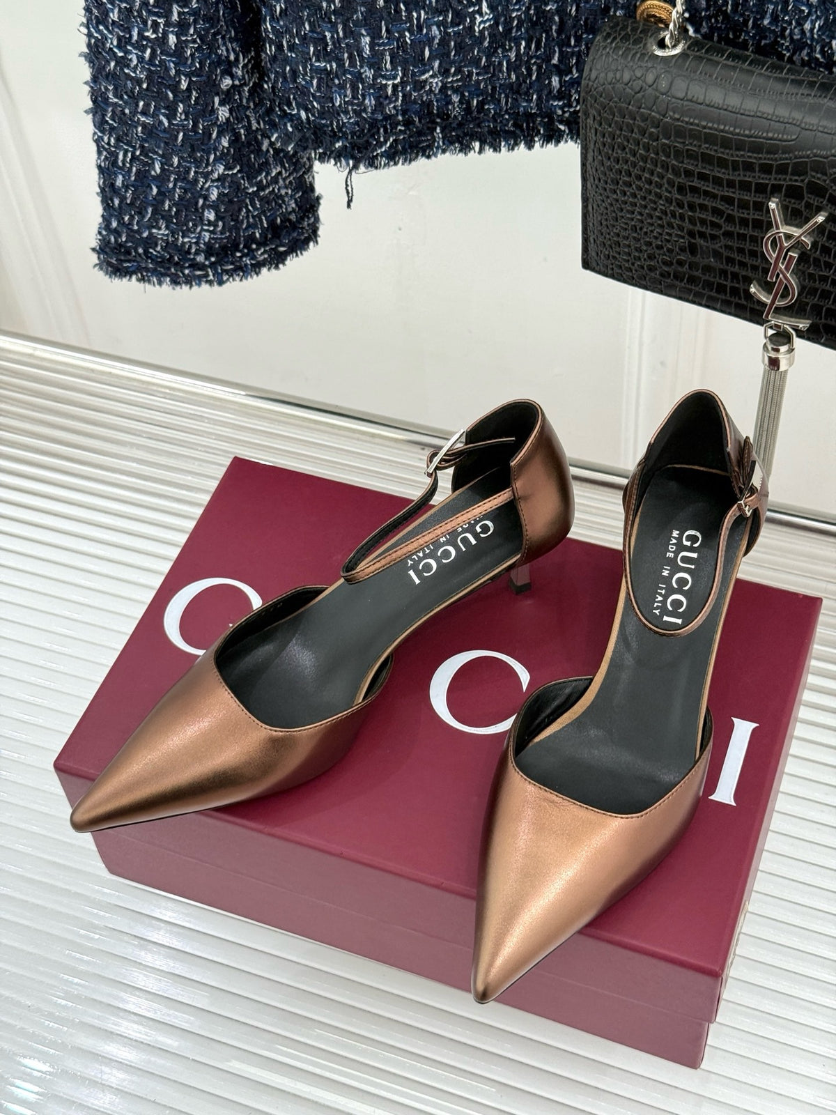 Gucci Slingback Kitten Heels