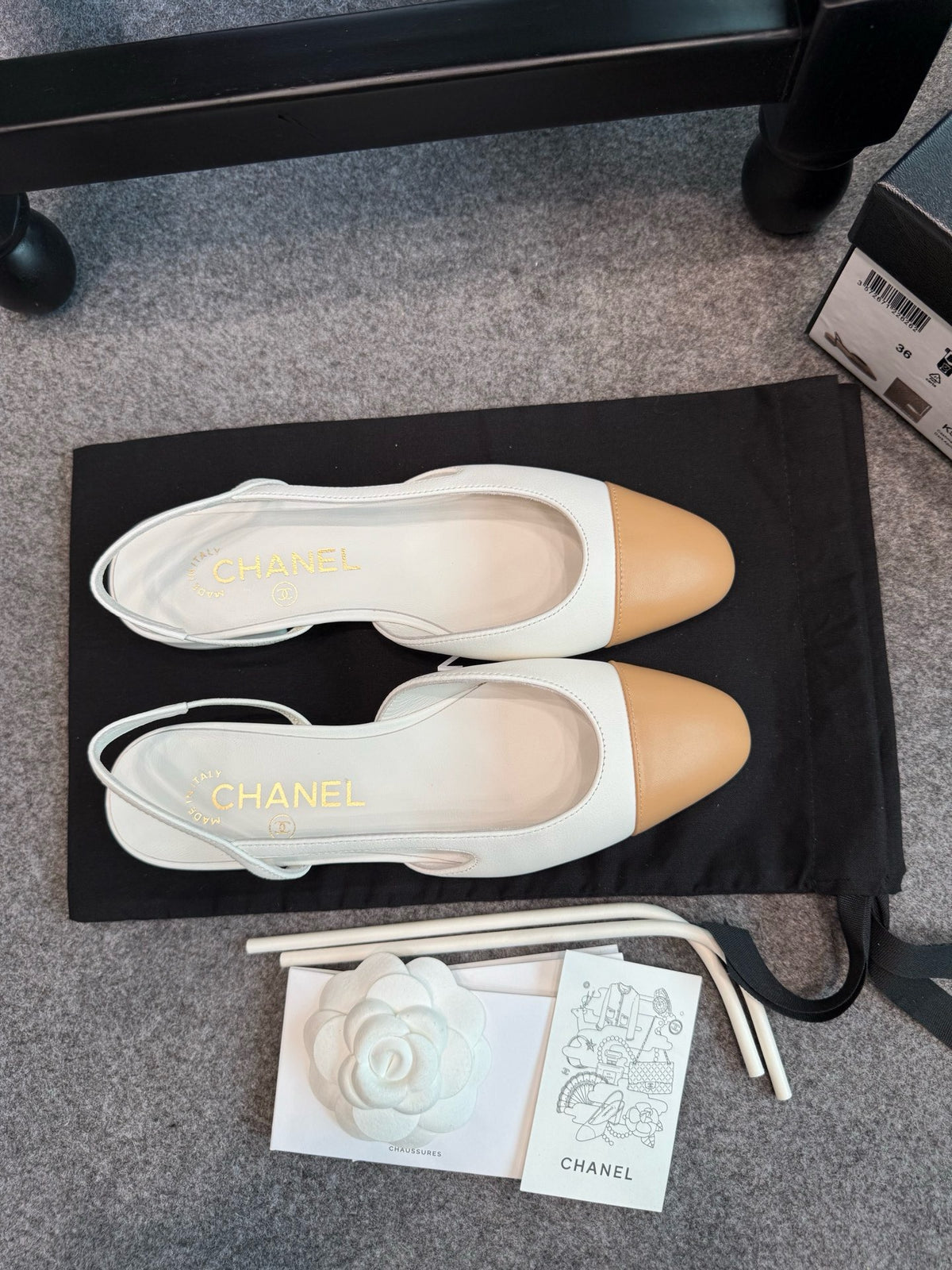 Chanel Slingback Flats Sandals