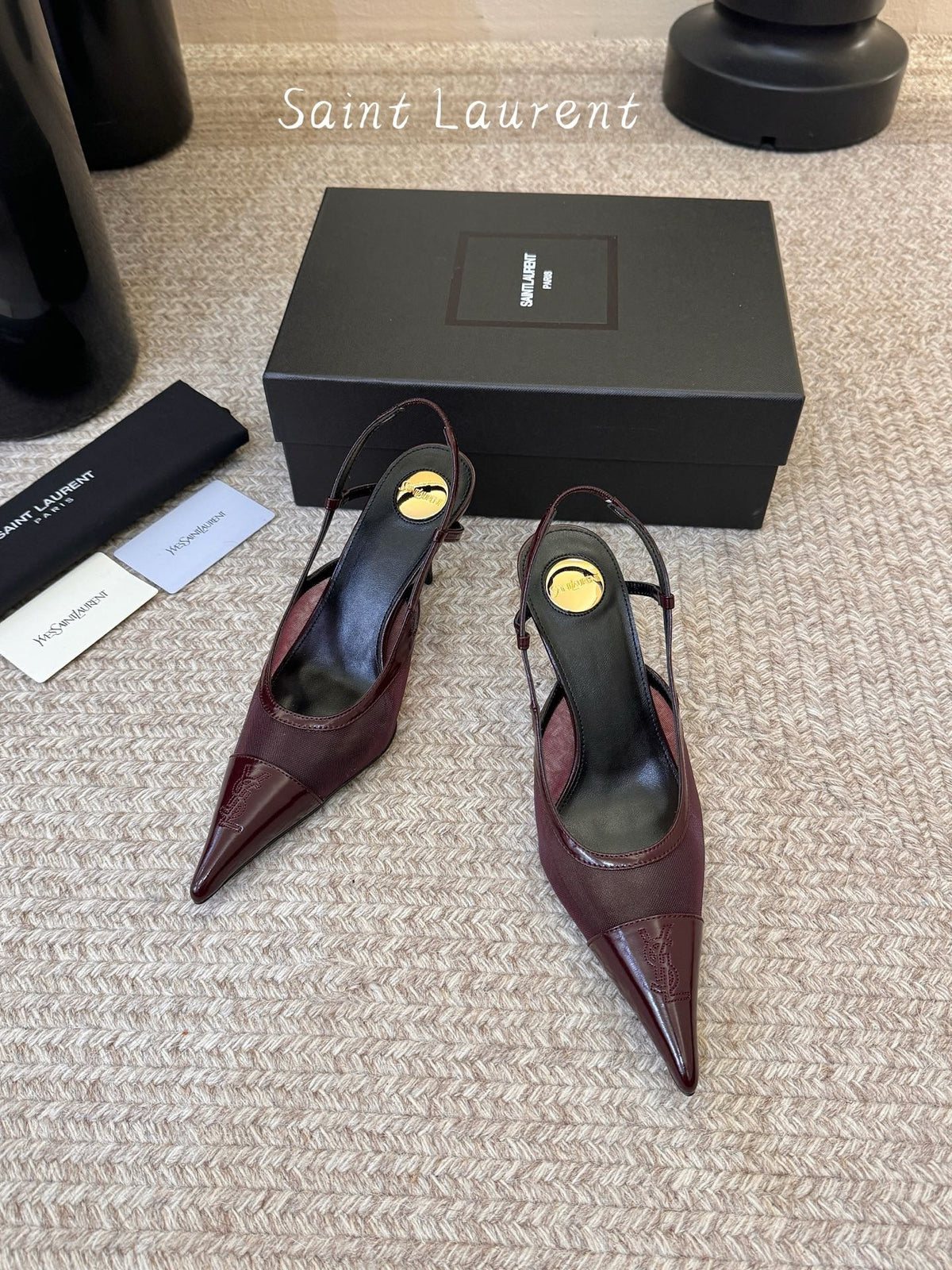 YSL Slingback Kitten Heels