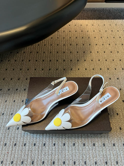 Alaïa Bloom Slingback Heels