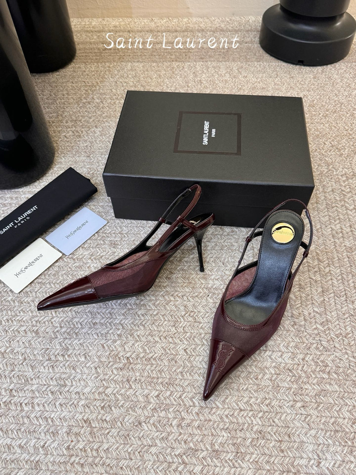 YSL Slingback Kitten Heels