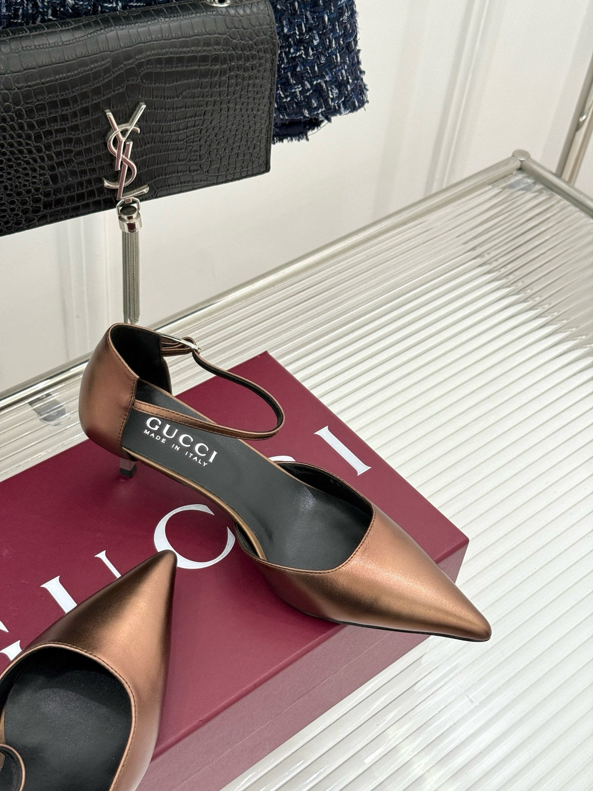 Gucci Slingback Kitten Heels