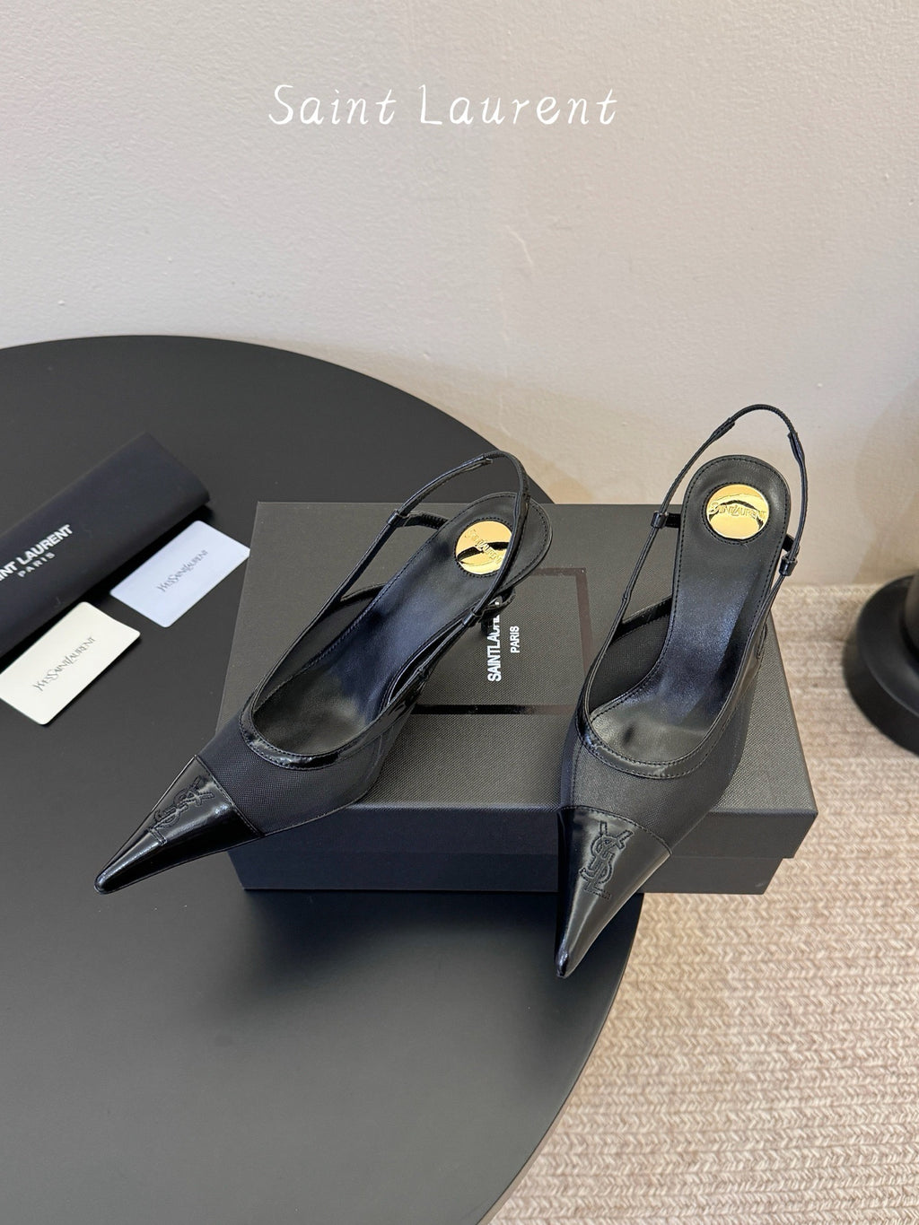YSL Slingback Kitten Heels