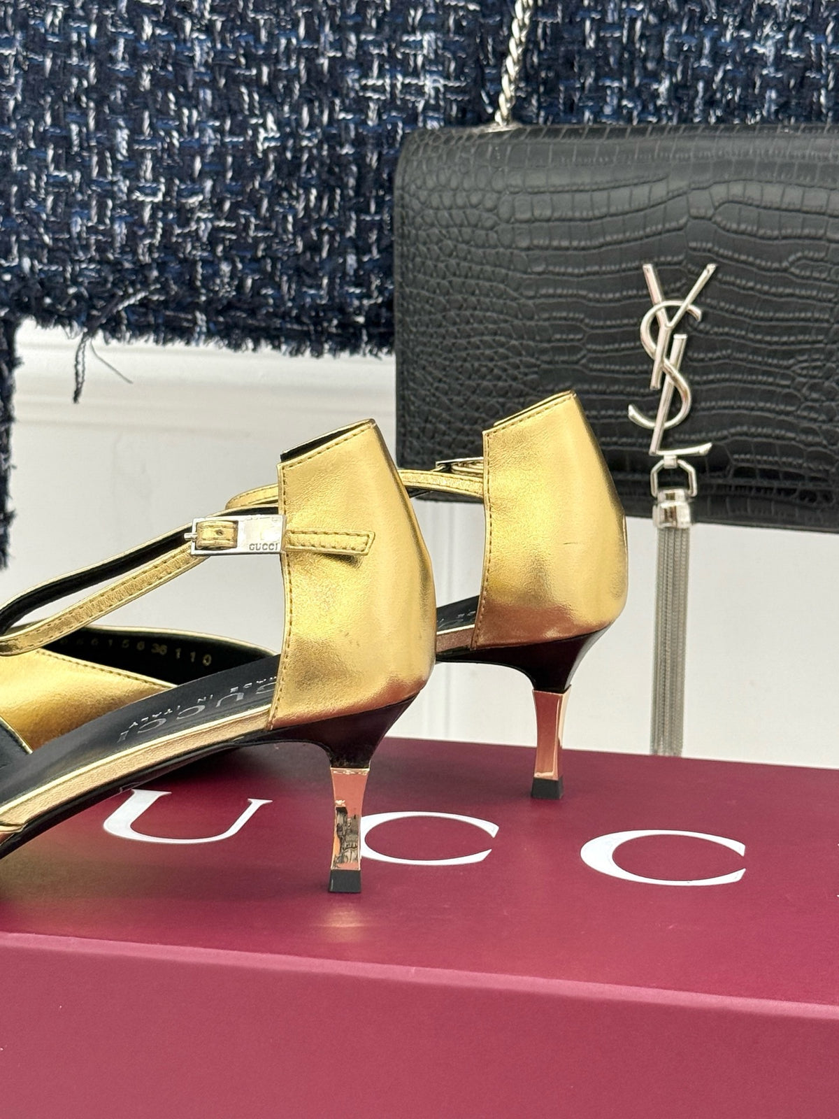 Gucci Slingback Kitten Heels
