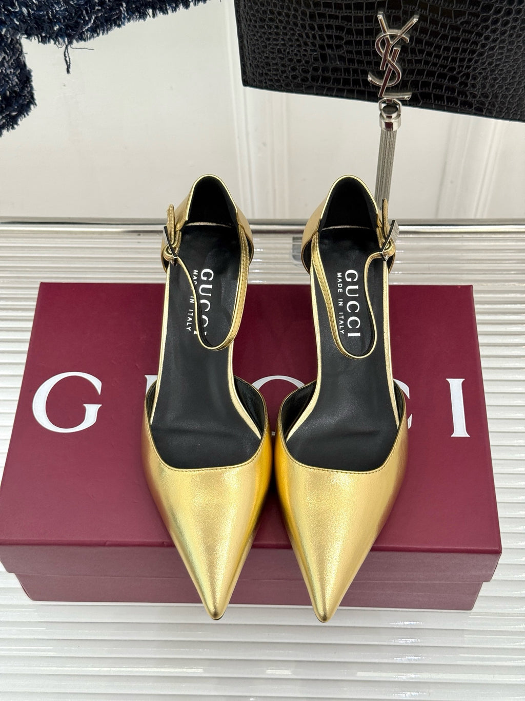 Gucci Slingback Kitten Heels