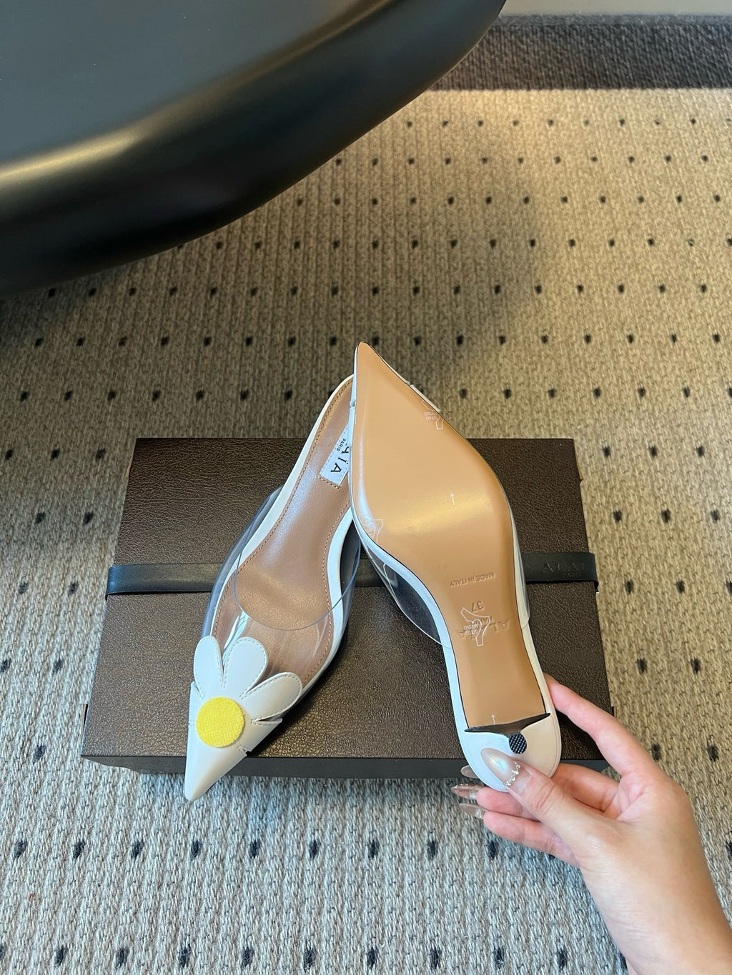 Alaïa Bloom Mules