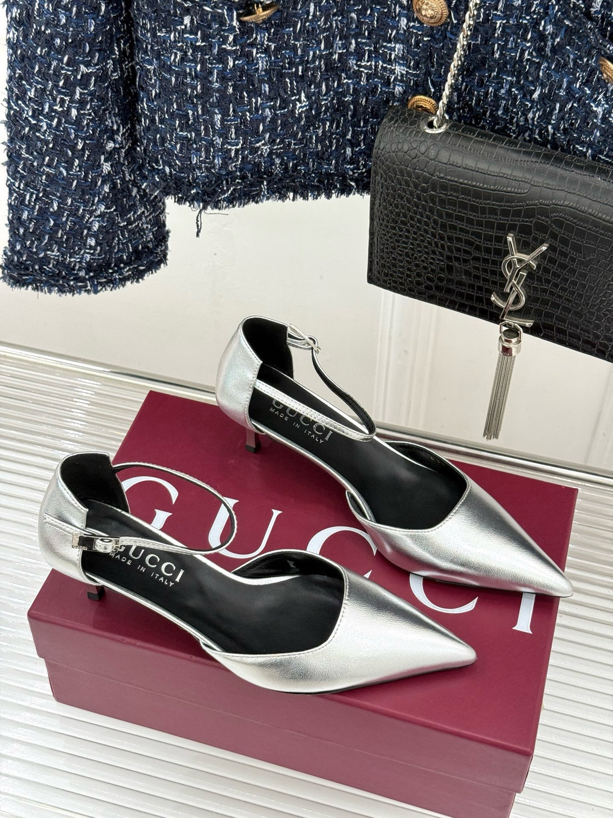 Gucci Slingback Kitten Heels