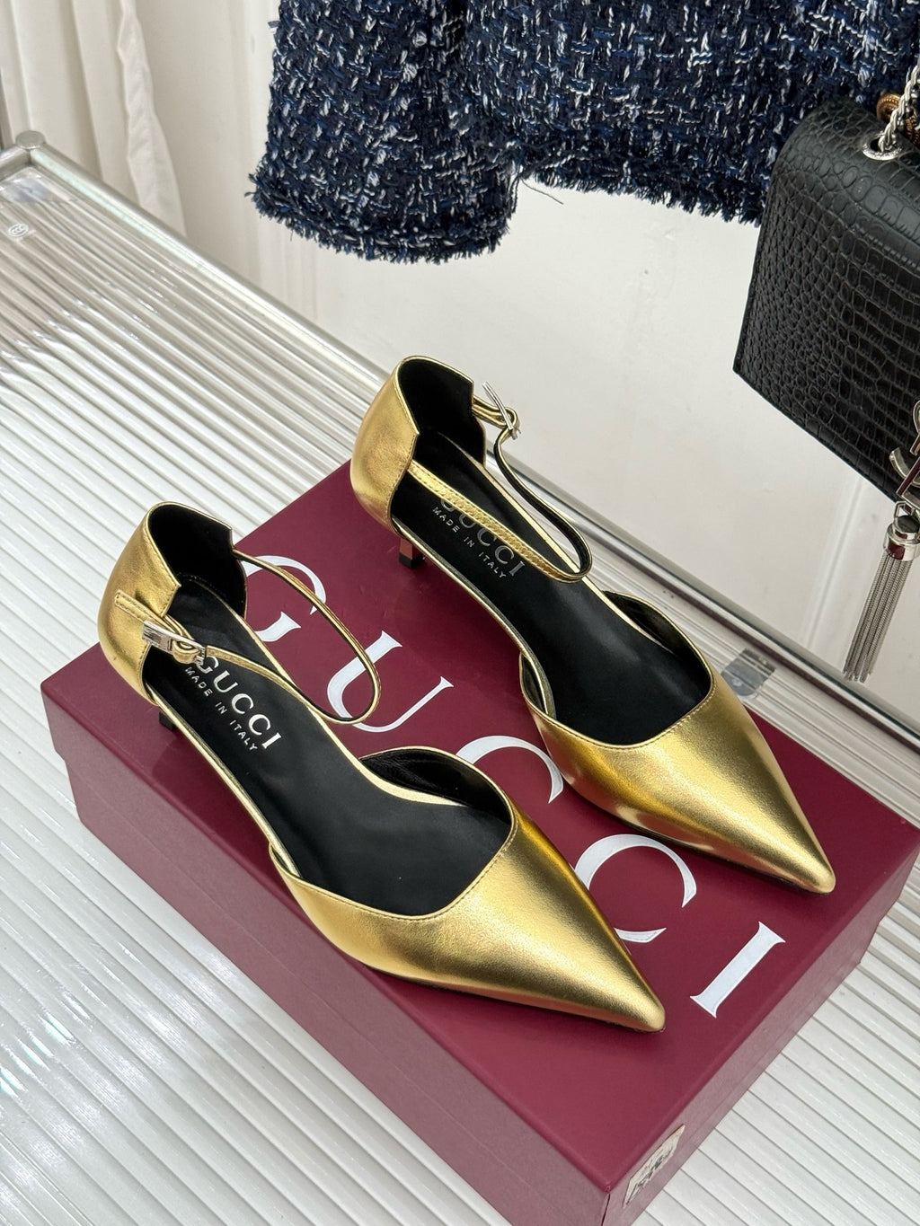 Gucci Slingback Kitten Heels