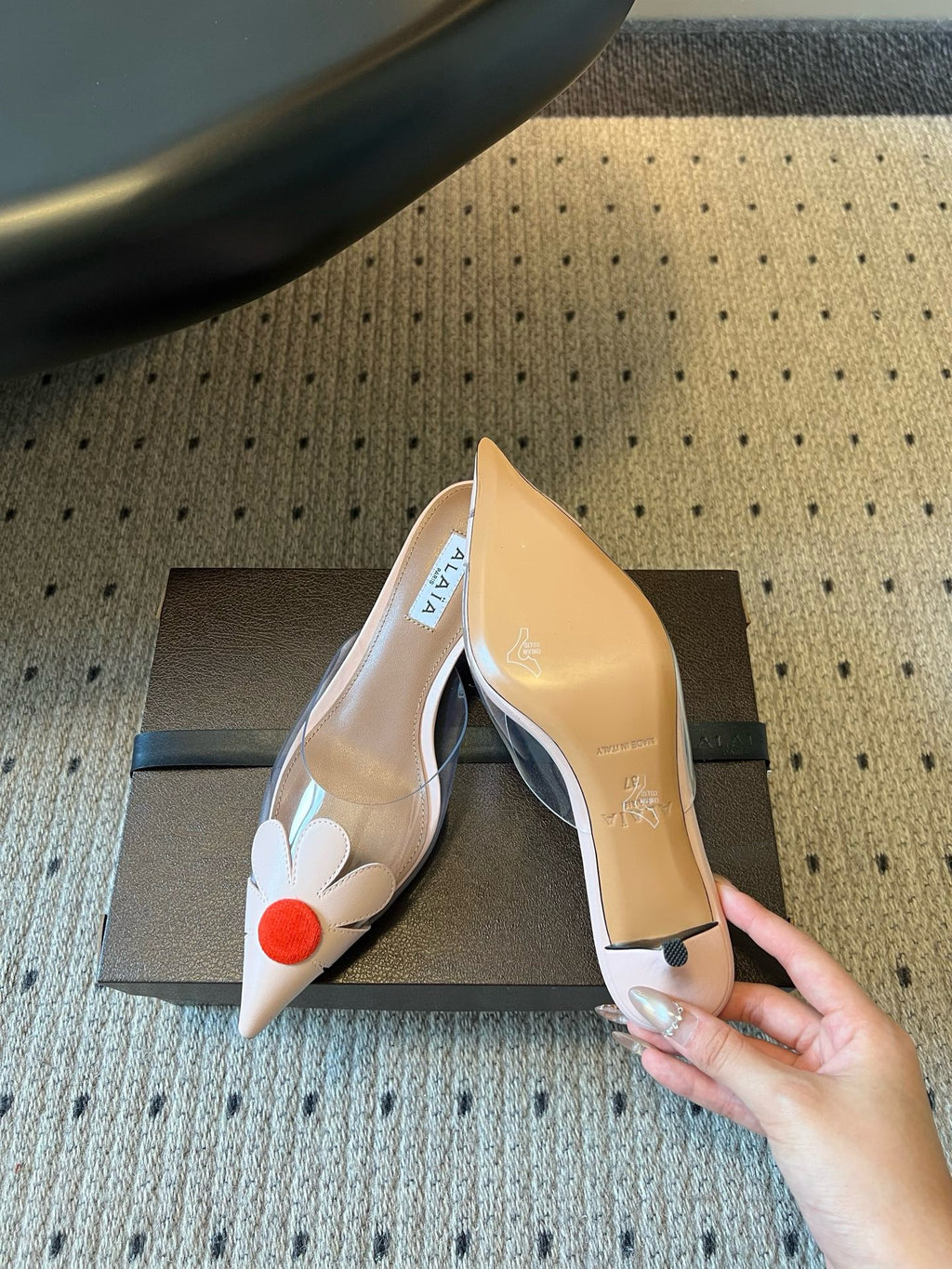 Alaïa Bloom Mules