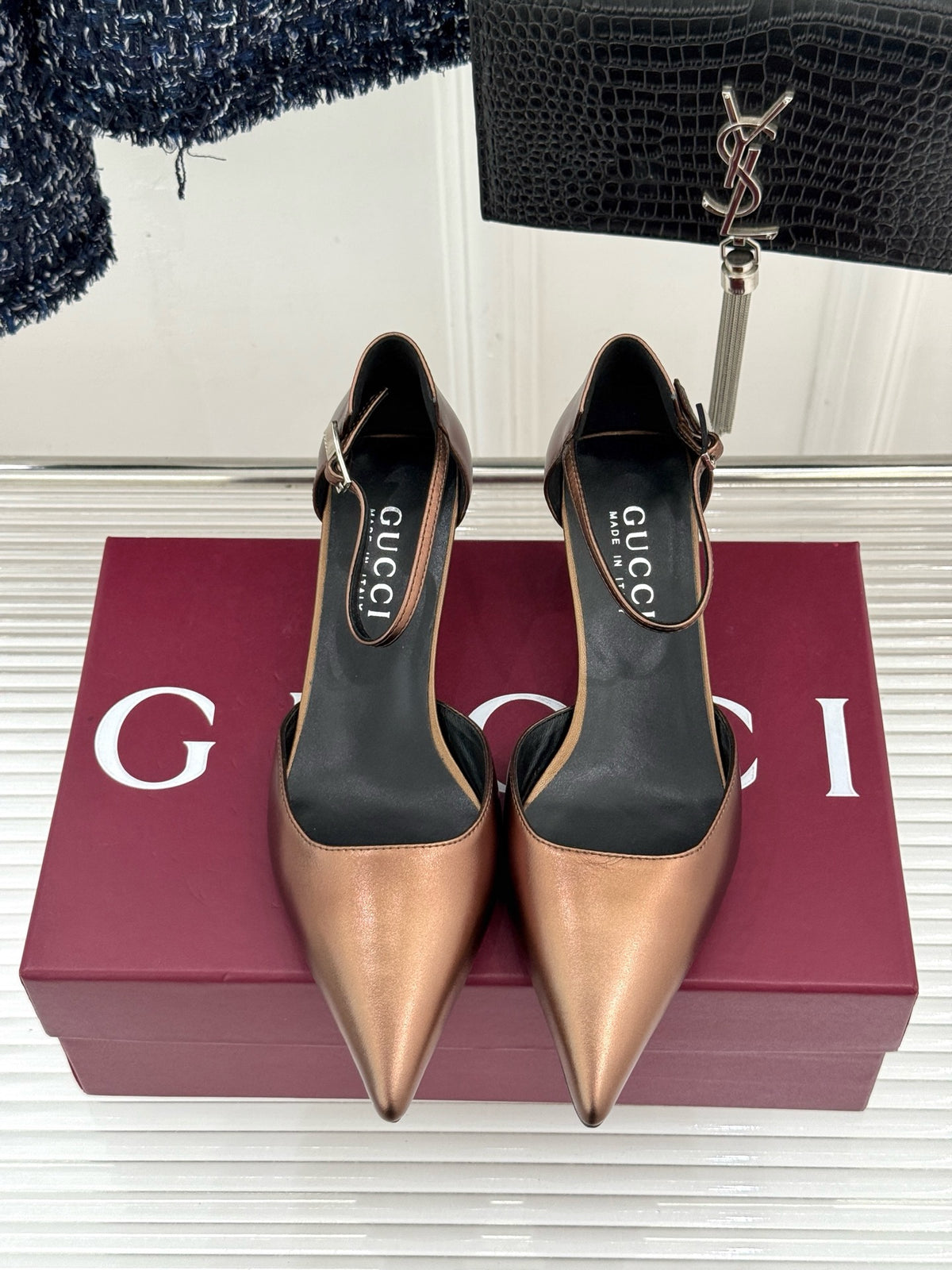 Gucci Slingback Kitten Heels