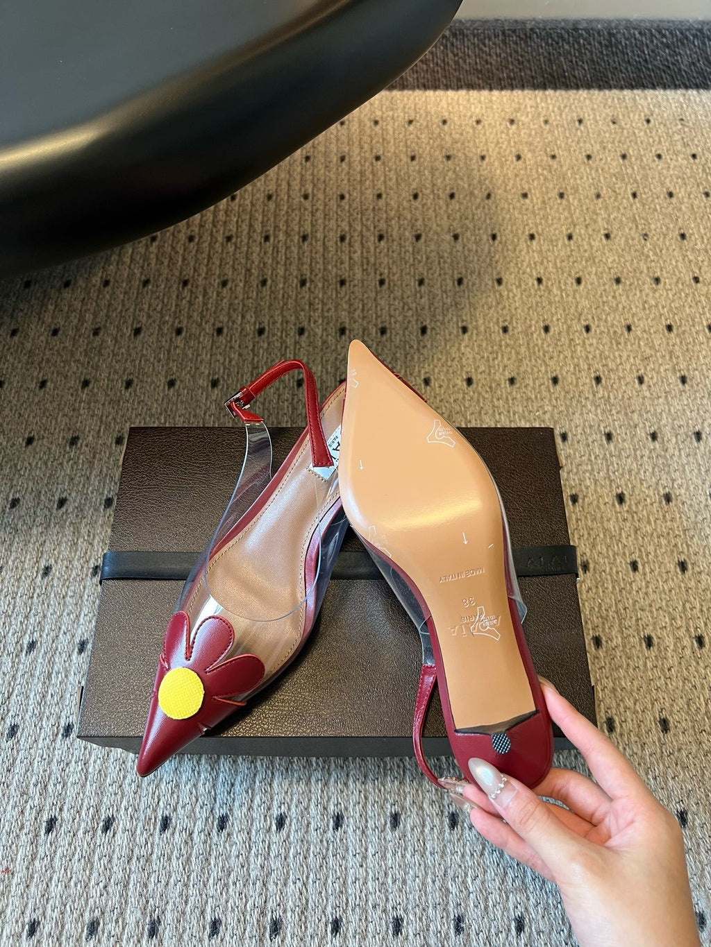 Alaïa Bloom Slingbacks