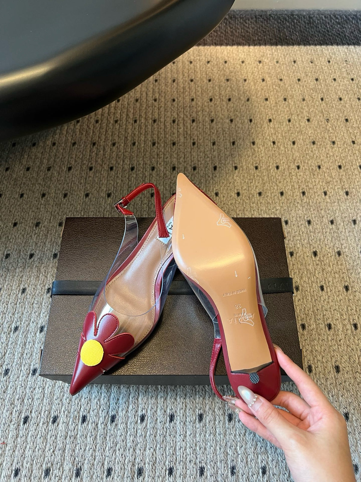 Alaïa Bloom Slingbacks