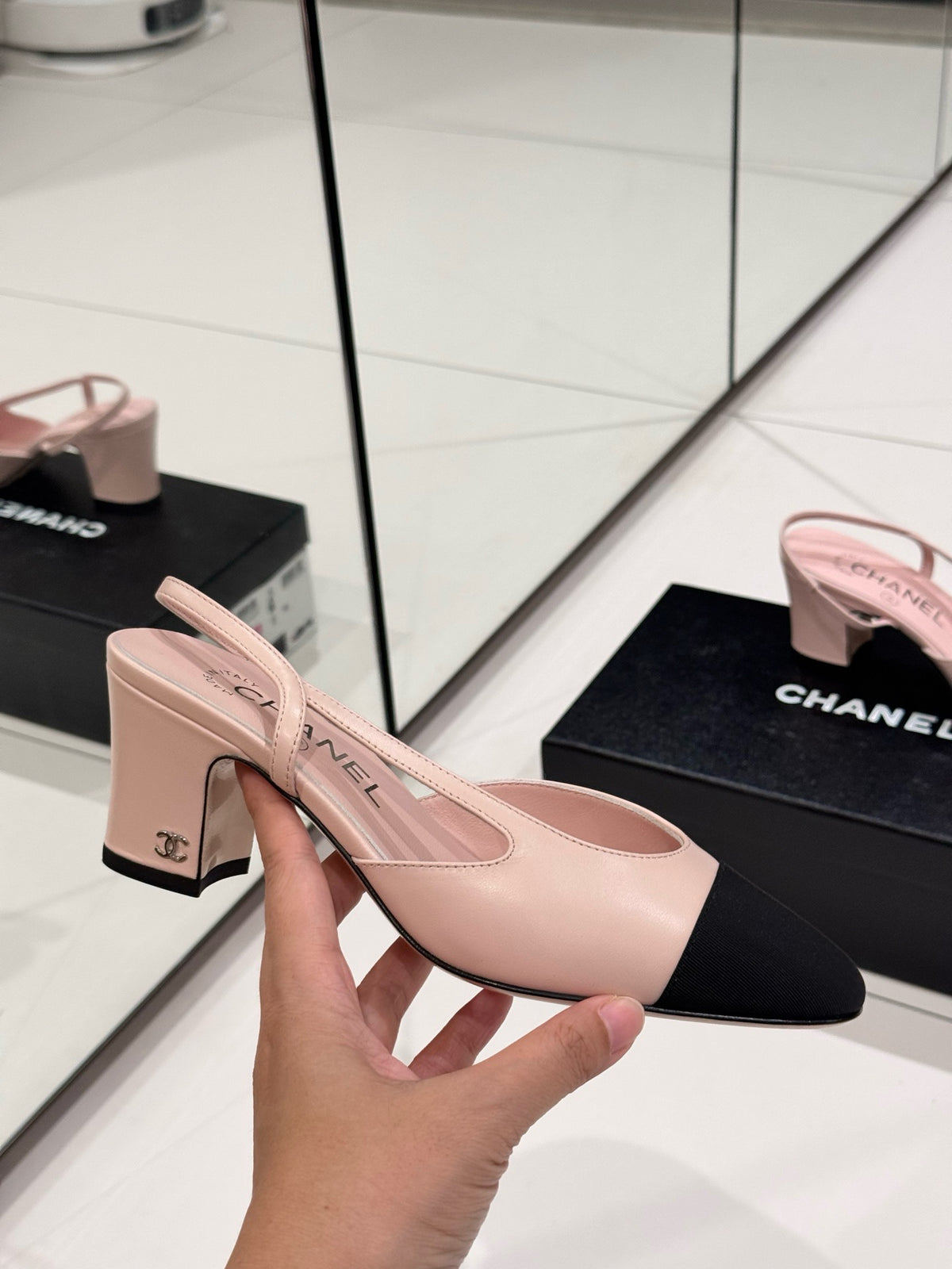 Chanel Slingback Heels