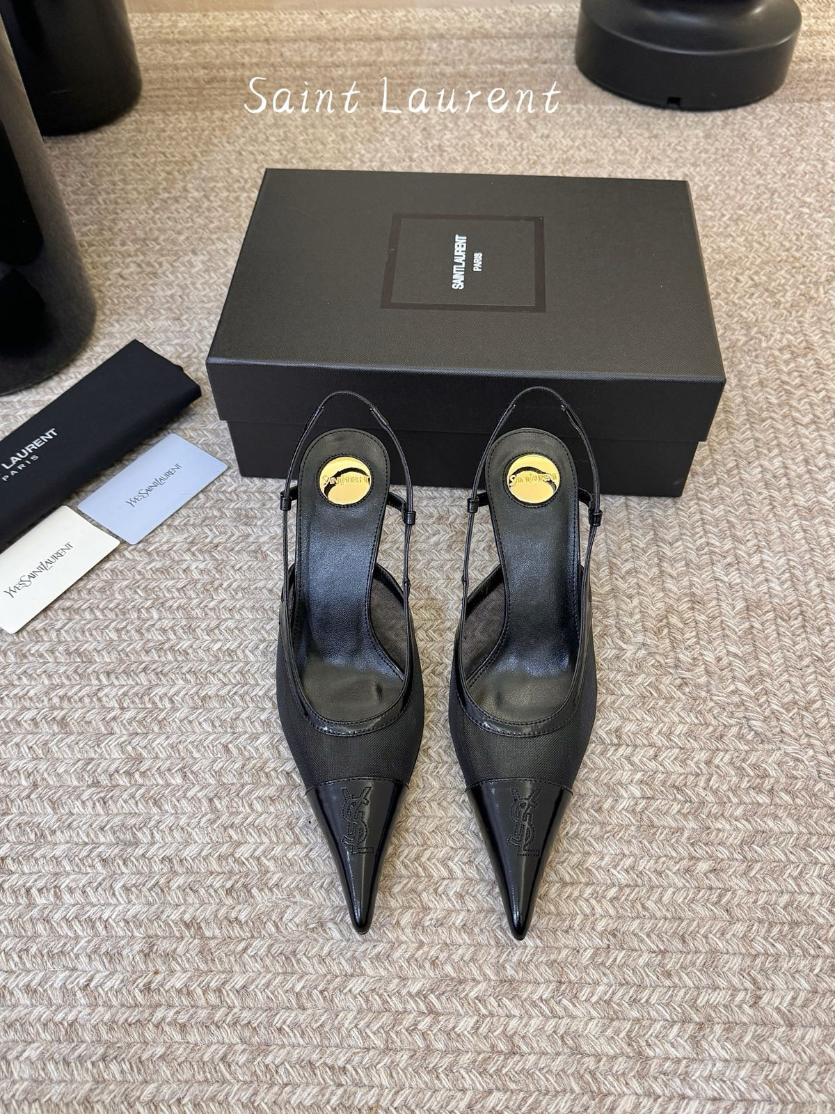 YSL Slingback Kitten Heels