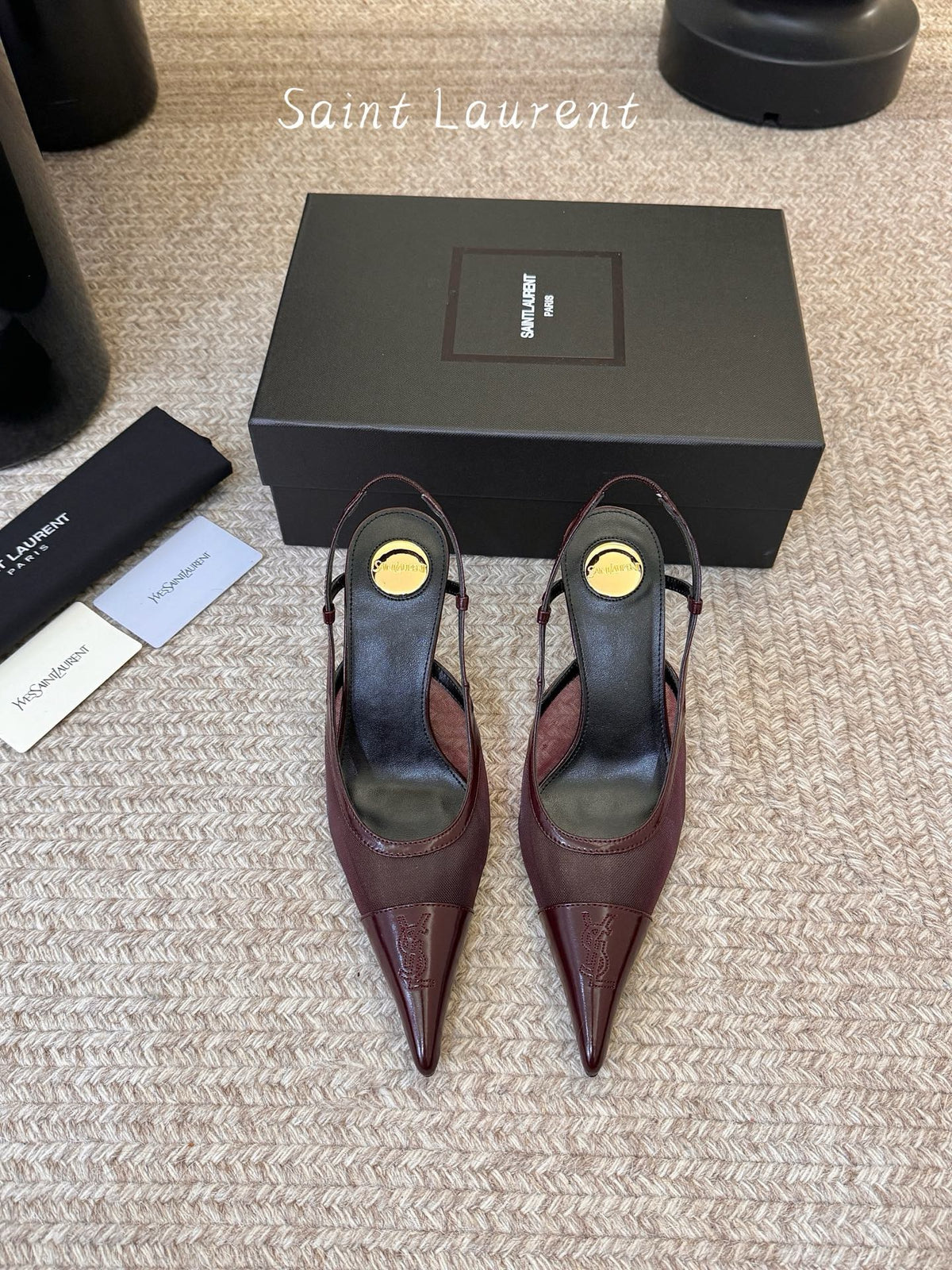 YSL Slingback Kitten Heels