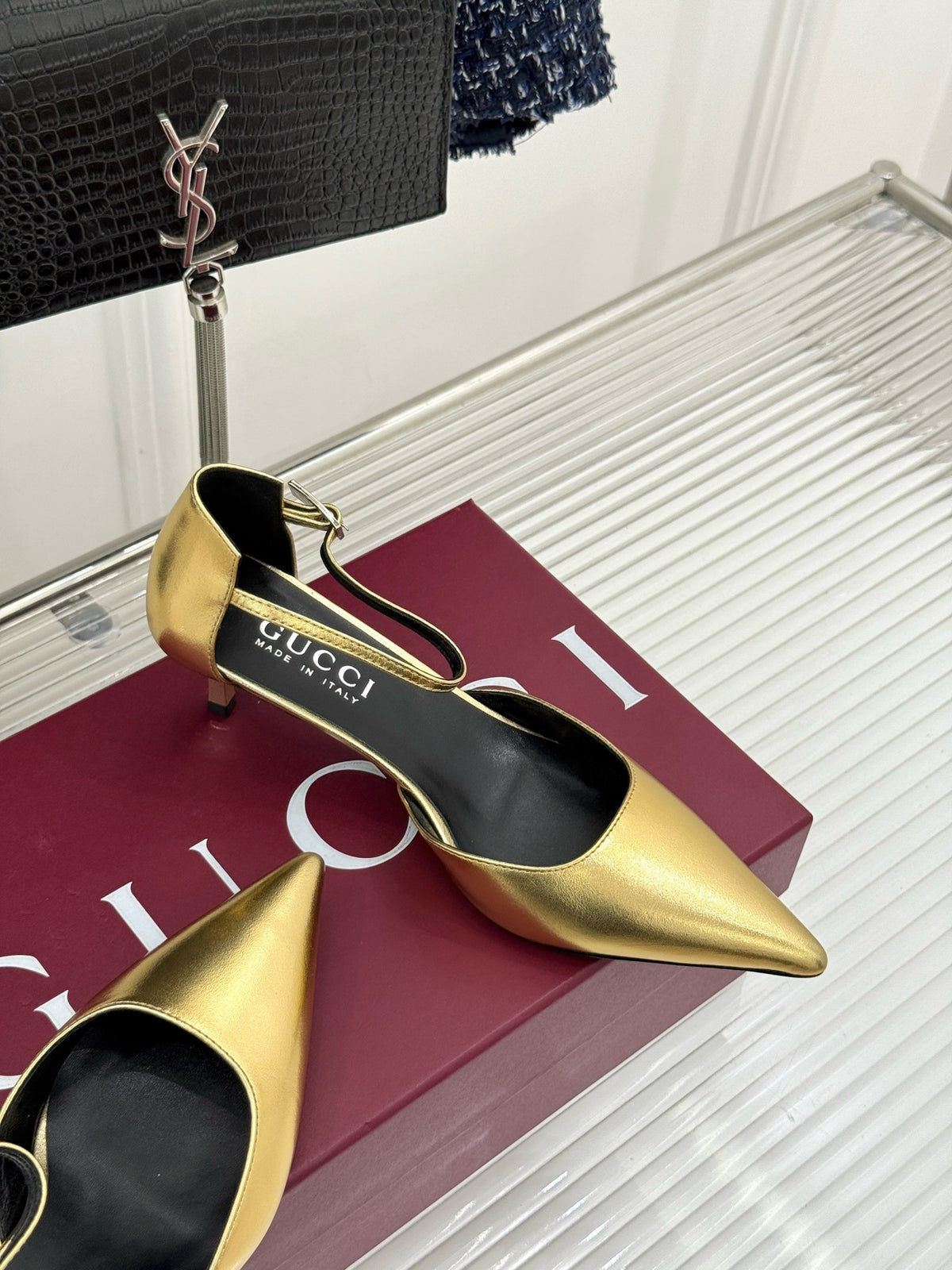 Gucci Slingback Kitten Heels