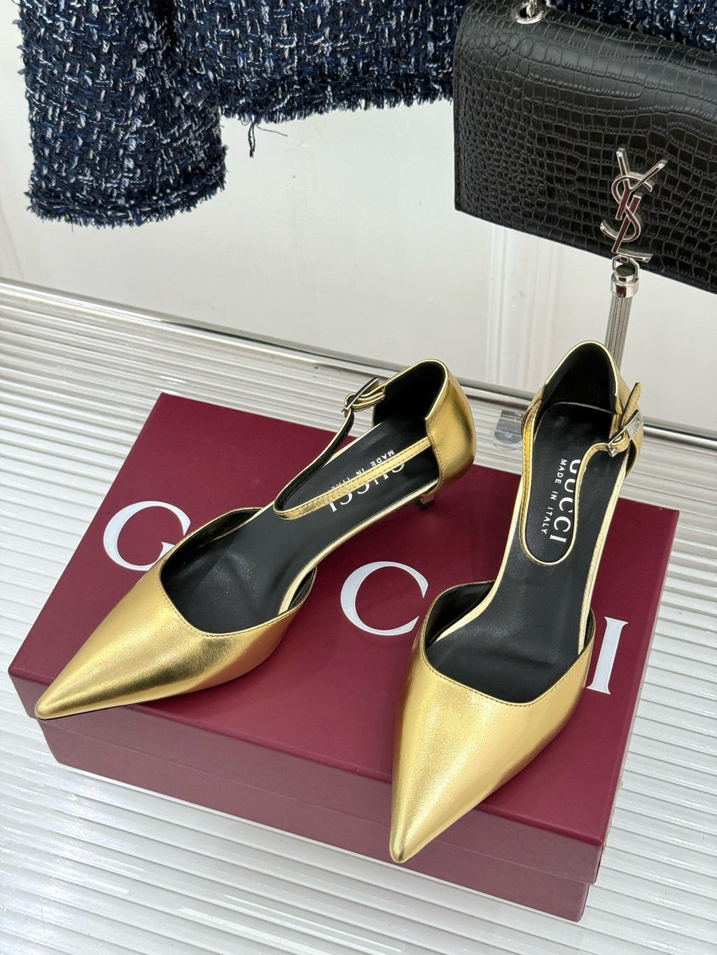 Gucci Slingback Kitten Heels