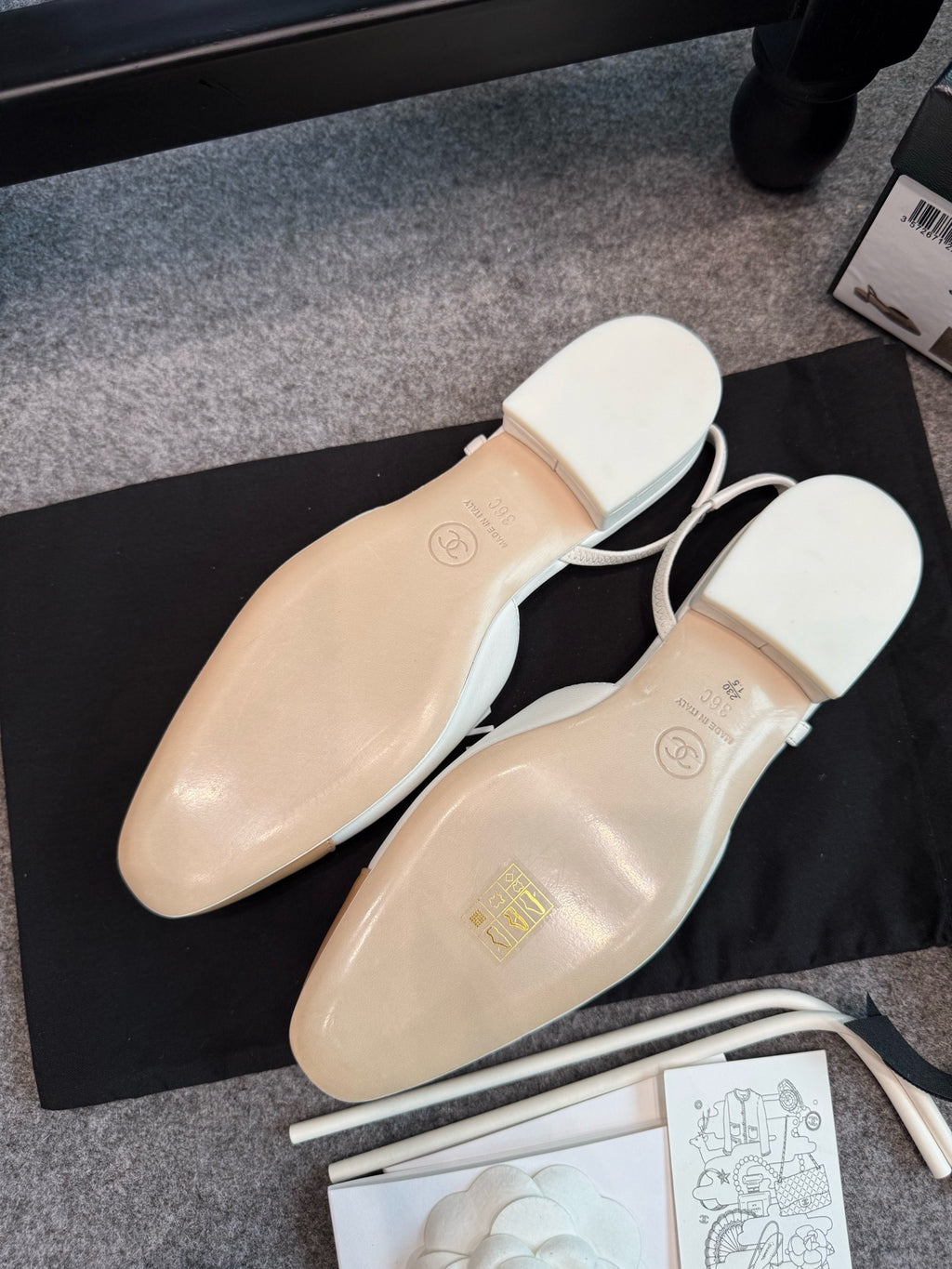 Chanel Slingback Flats Sandals