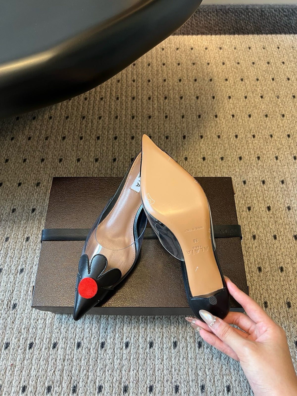 Alaïa Bloom Mules