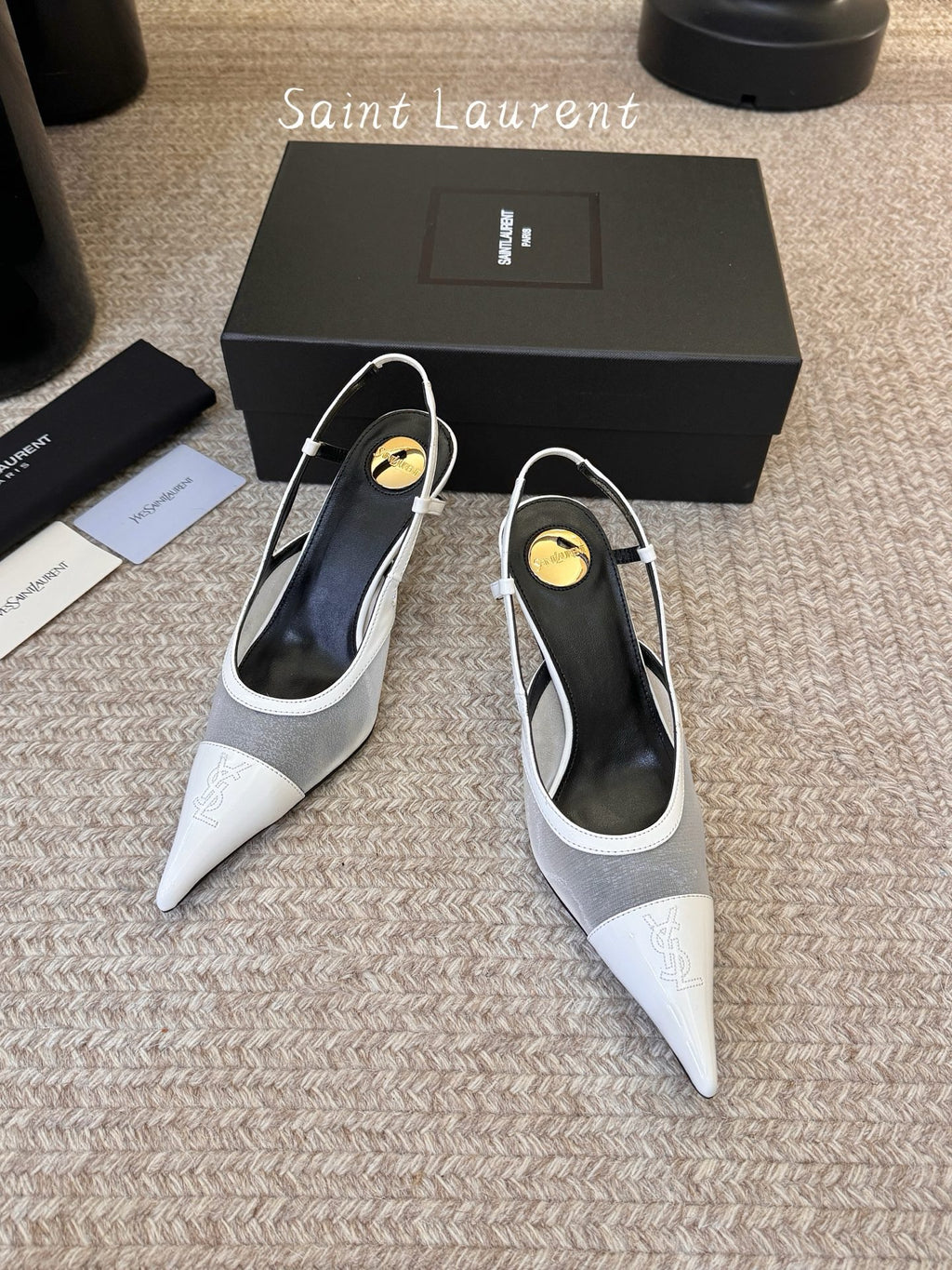 YSL Slingback Kitten Heels