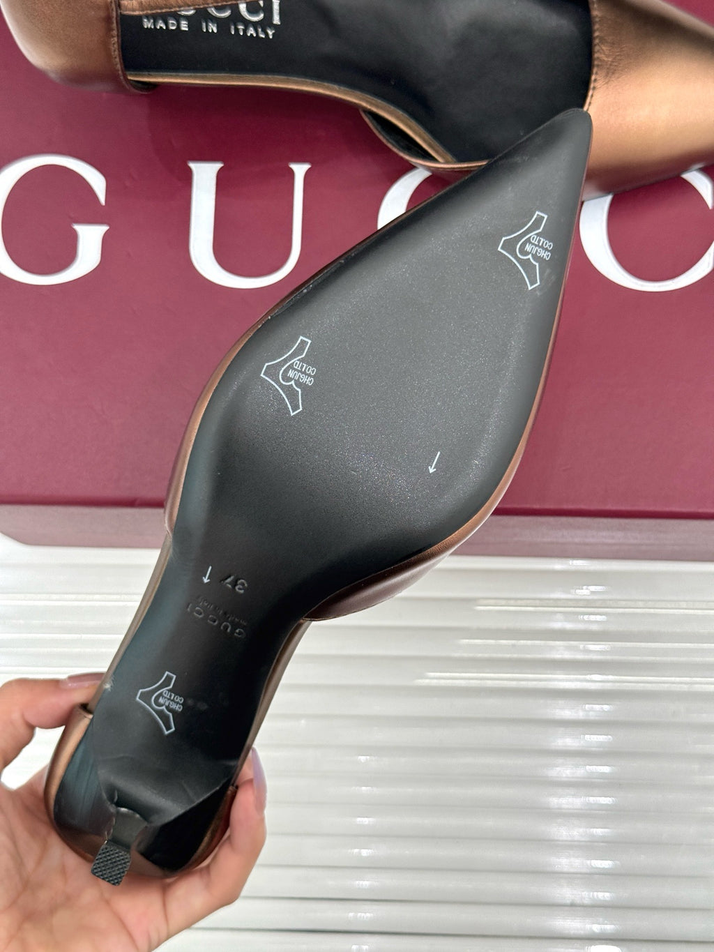 Gucci Slingback Kitten Heels