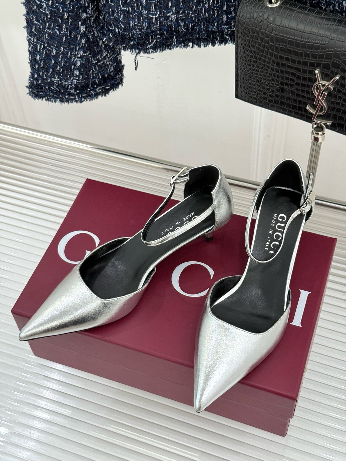 Gucci Slingback Kitten Heels