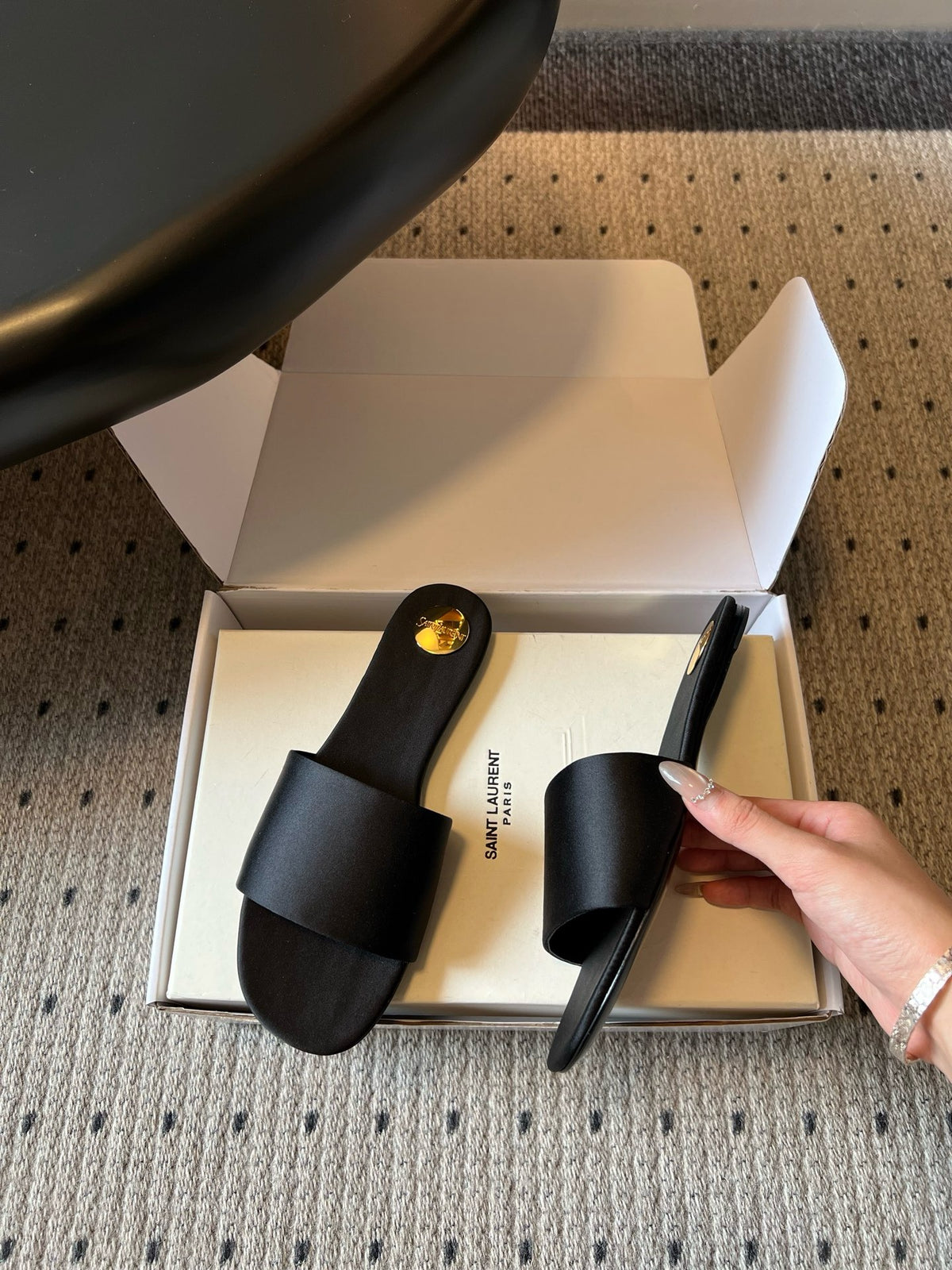 YSL Flat Sandals