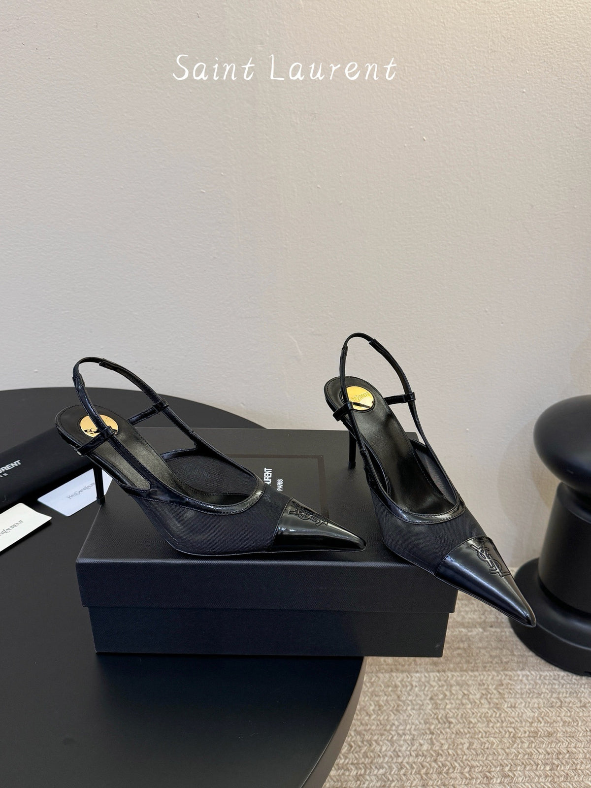 YSL Slingback Kitten Heels