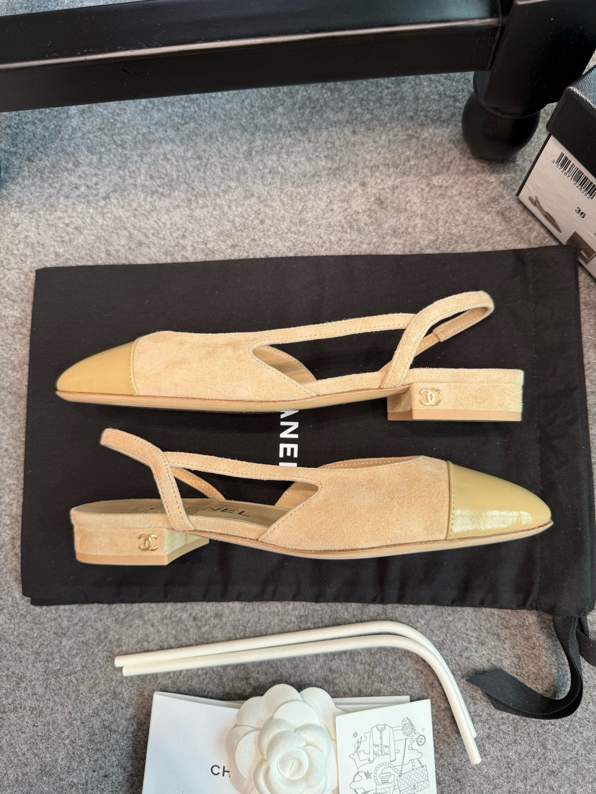 Chanel Slingback Flats Sandals