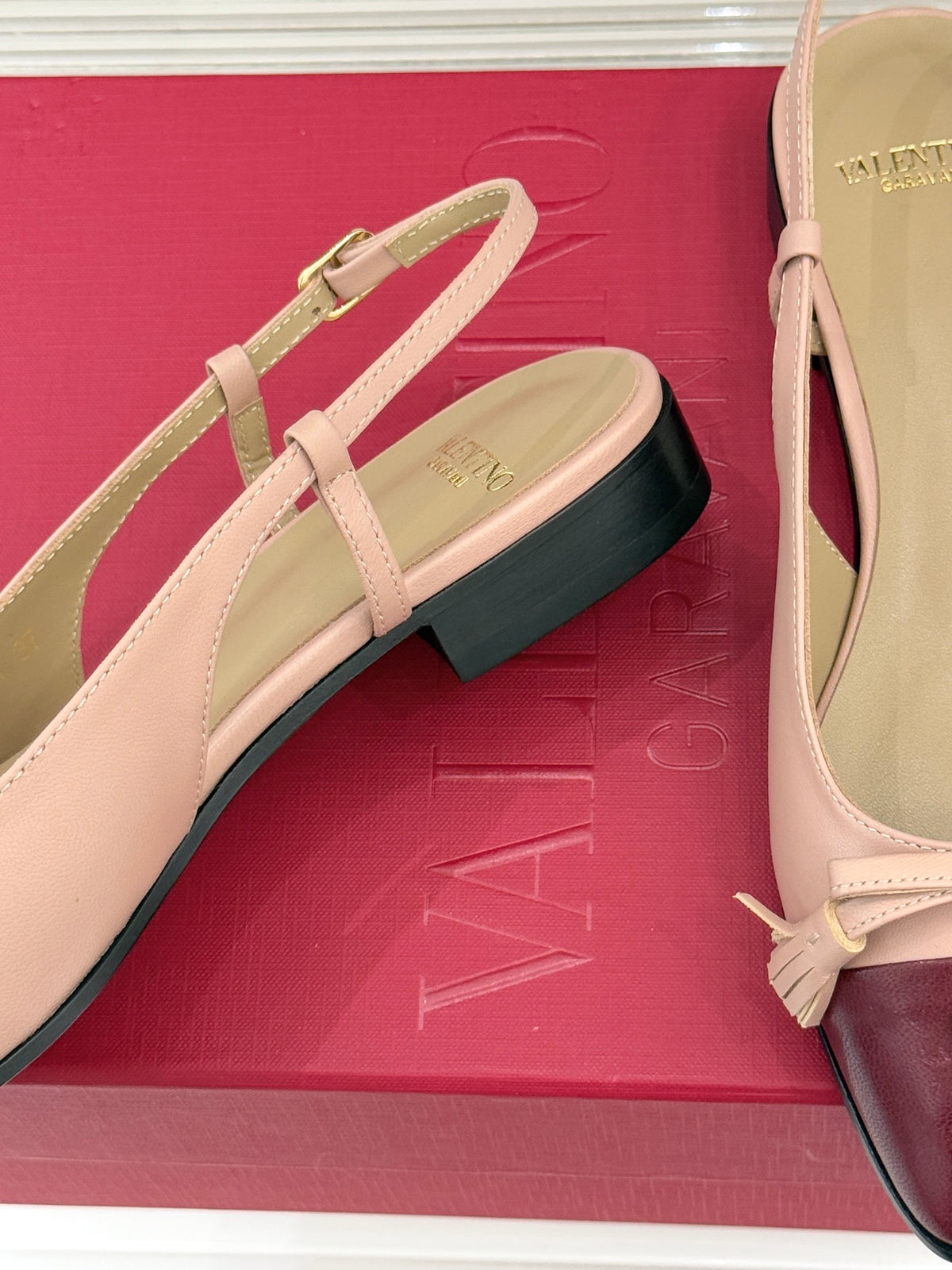 Valentino V Logo Tassel Flats