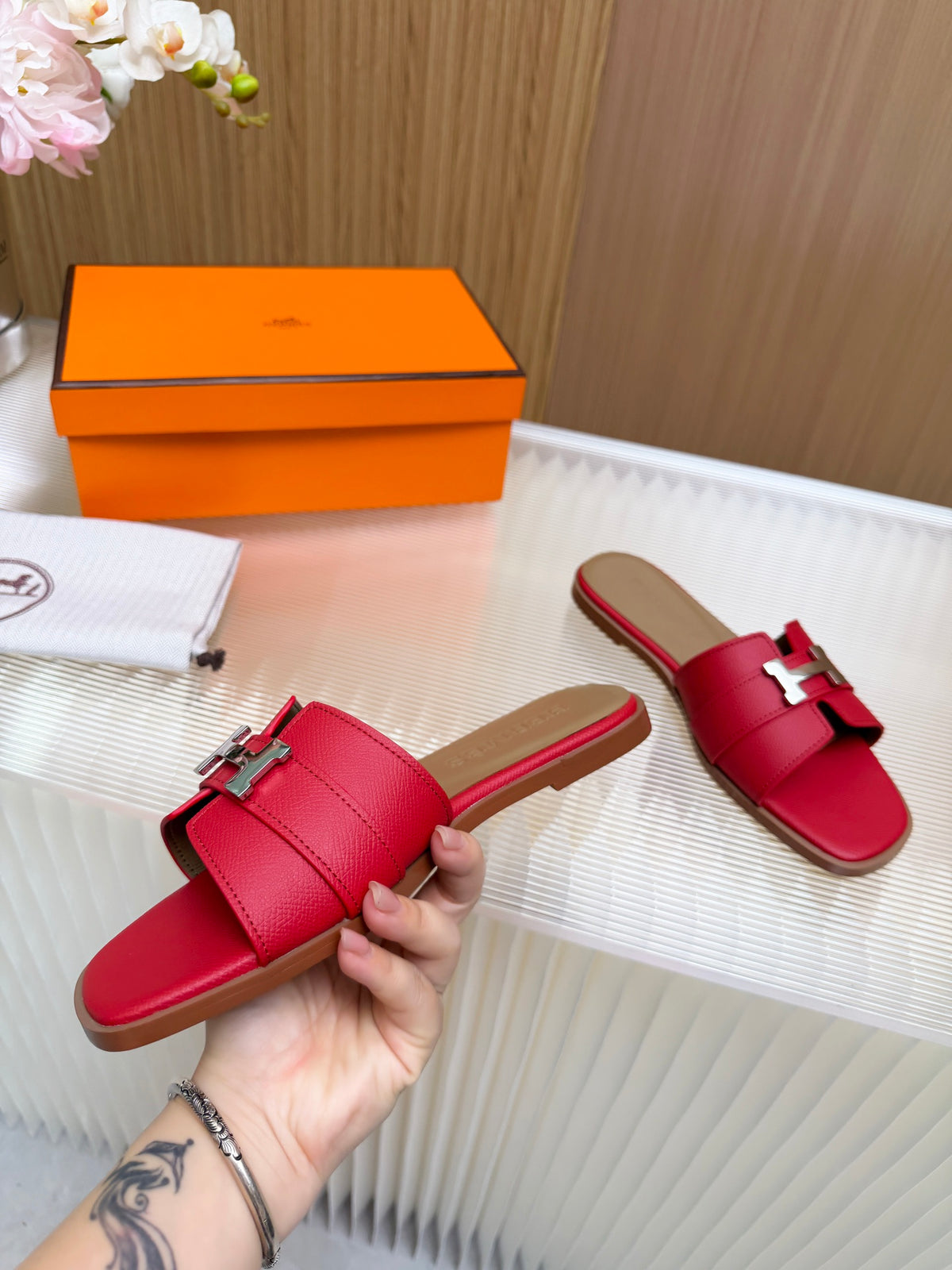 Hermes Constance Sandals