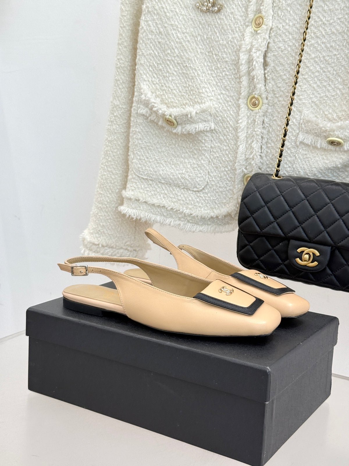 Chanel Slingback Flats