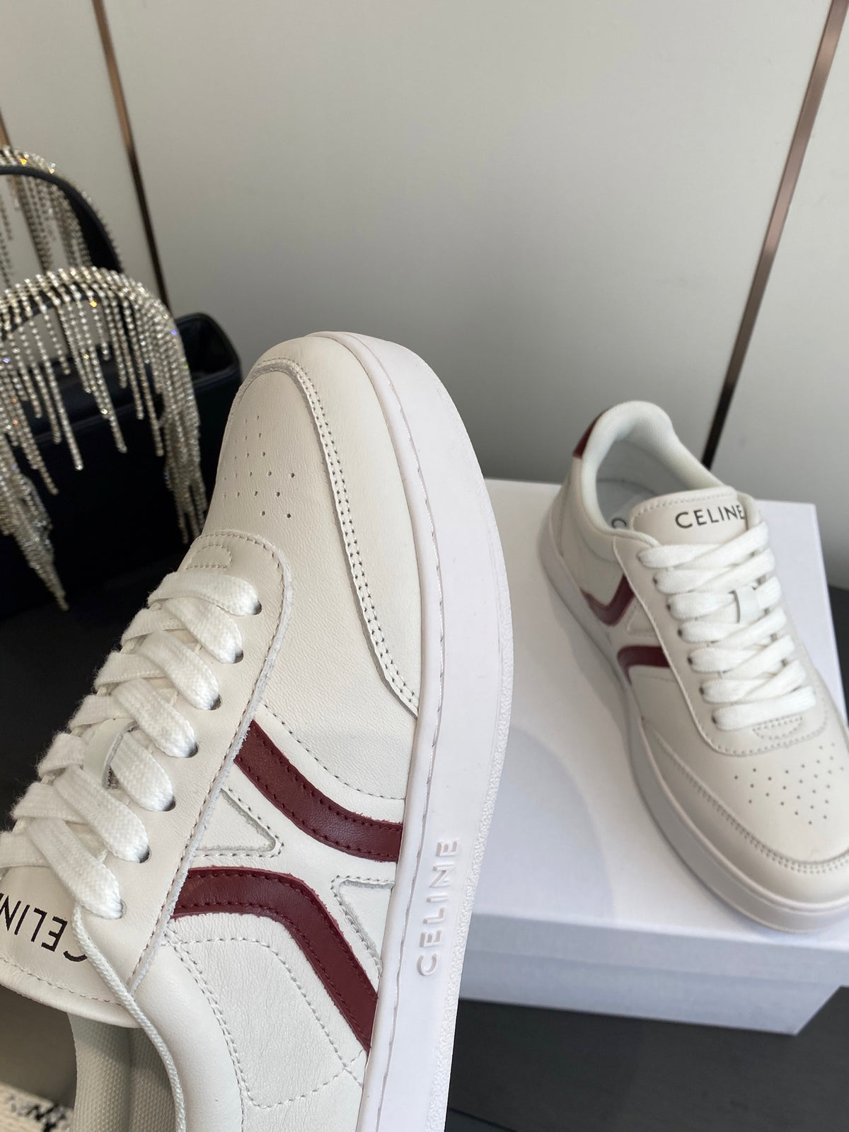 Celine Jogger Lace Up Sneakers